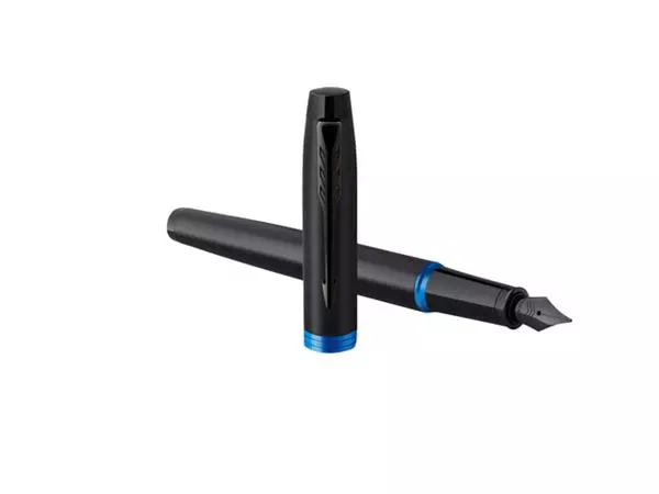 Een Vulpen Parker IM black blue vibrant ring fijn koop je bij Peter Wind