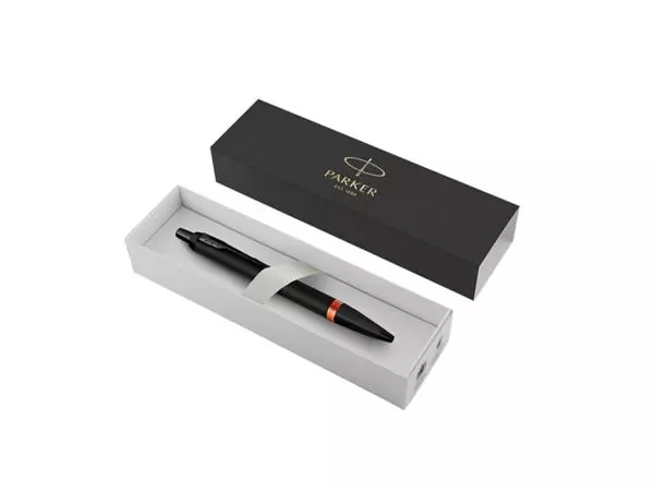 Een Balpen Parker IM black orange vibrant ring medium koop je bij WinkelVolWinkels