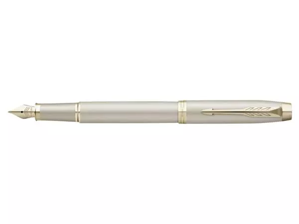 Een Vulpen Parker IM Monochrome champagne medium koop je bij Kantoorboekhandel Van Atten