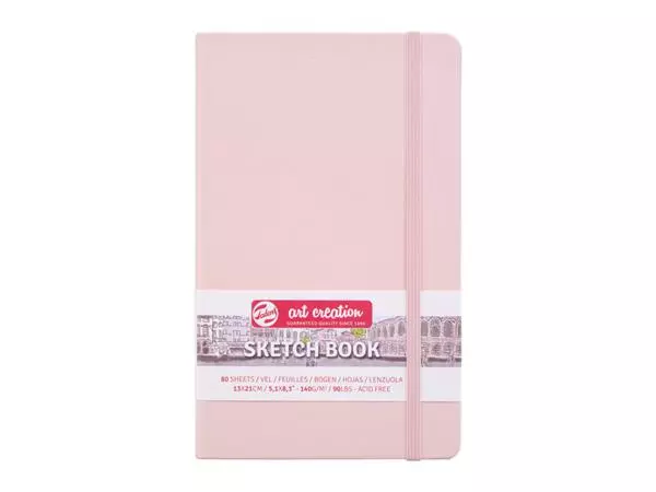 Een Schetsboek Talens Art Creation 80 witte vellen 140gr 130x210mm roze koop je bij Kantorice office & business supplies