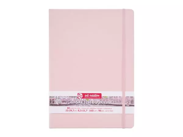 Een Schetsboek Talens Art Creation 80 witte vellen 140gr 210x300mm roze koop je bij Kantorice office & business supplies