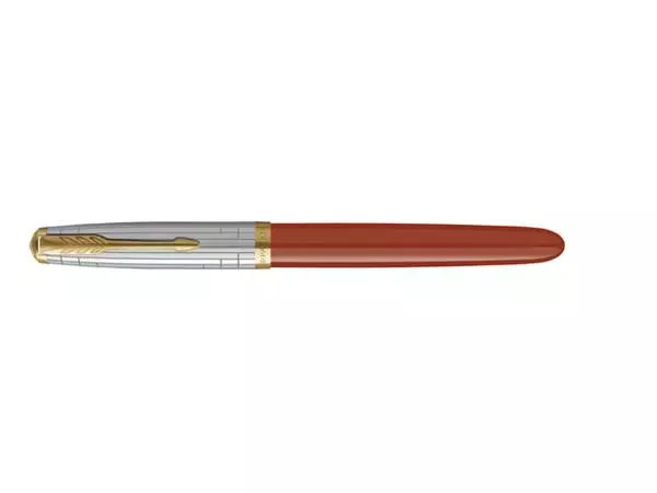 Een Vulpen Parker 51 Premium GT F vuurrood koop je bij "De Waal" Kantoor Efficiency