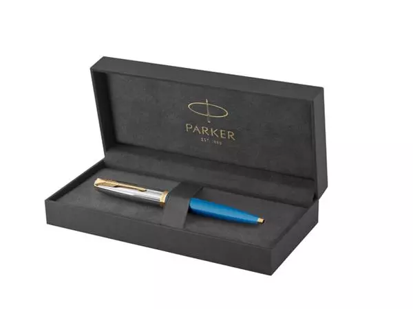 Een Balpen Parker 51 Premium turquoise GT medium koop je bij Kantorice office & business supplies