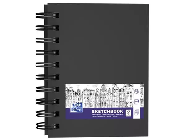 Schetsboek Oxford A6 80 vel 100 gram spiraal