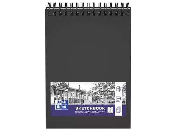 Schetsboek Oxford A4 50 vel 100 gram spiraal