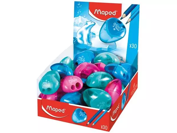 Een Puntenslijper Maped Igloo 2gaats display á 30 stuks assorti koop je bij Sysdicom BV