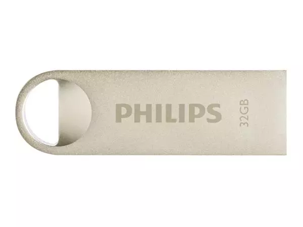 Een USB-stick 2.0 Philips Moon Vintage Silver 32GB koop je bij All Office Kuipers BV