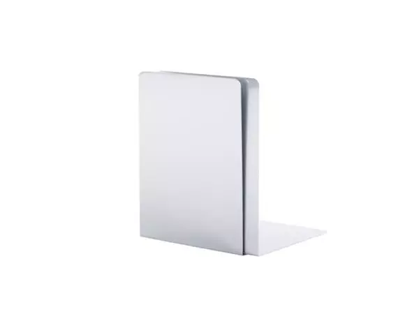 Een Boekensteun MAUL aluminium 16x15x21cm set 2 zilver koop je bij De Rijk Kantoorshop