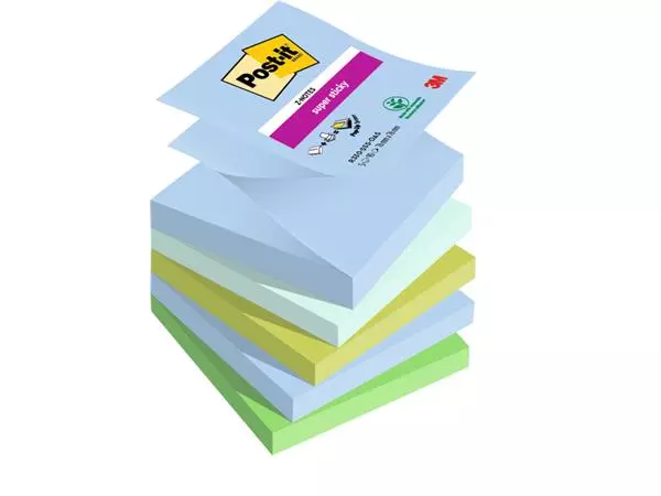 Een Memoblok Post-it Z-Notes R330 Super Sticky 76x76mm Oasis koop je bij iPlusoffice