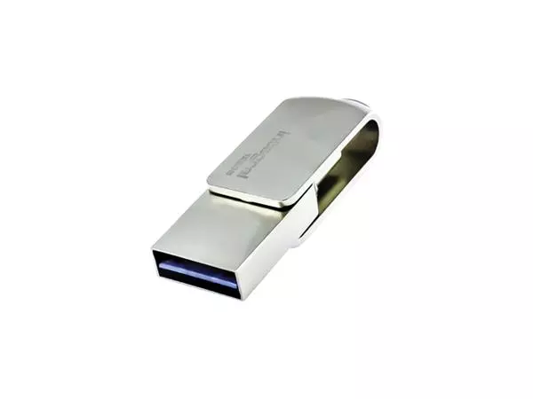 Een USB-stick Integral 3.0 USB-360-C Dual 128GB koop je bij iPlusoffice