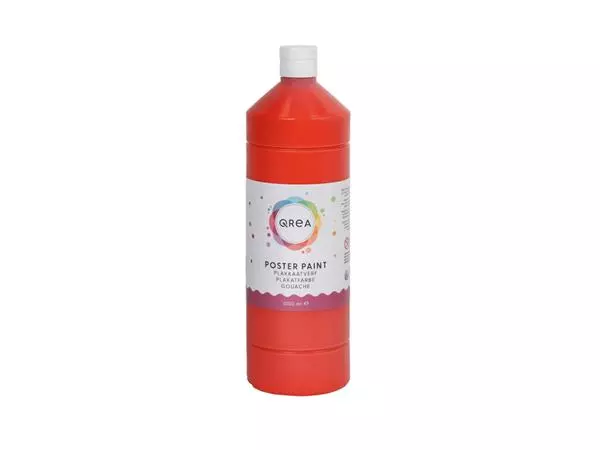 Buy your Plakkaatverf Qrea lichtrood 1000ml at QuickOffice BV