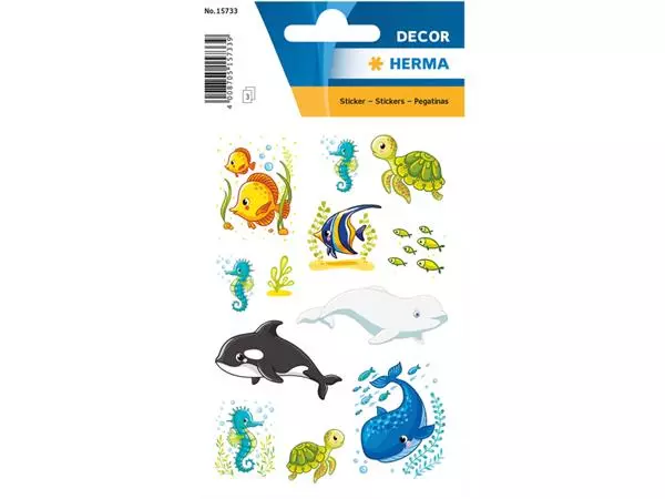 Een Décor sticker Walvissen en zeedieren koop je bij All Office Kuipers BV
