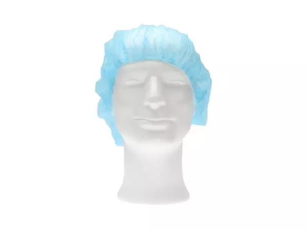 Een Haarnet CMT bouffant non-woven M 50cm PP blauw koop je bij Deska Alles voor Kantoor