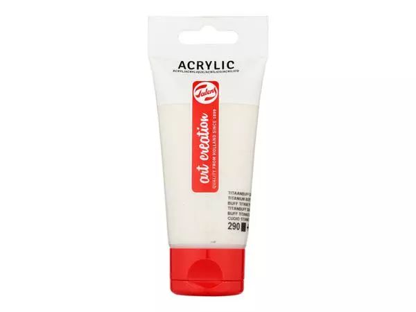 Een Acrylverf TAC 290 titaanbuff donker tube 75ml koop je bij All Office Kuipers BV