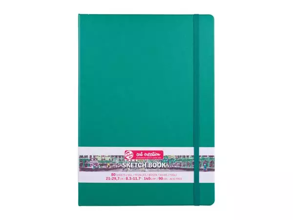 Een Schetsboek Talens Art Creation woudgroen 21x29,7cm 140gr 80vel koop je bij Kantorice office & business supplies