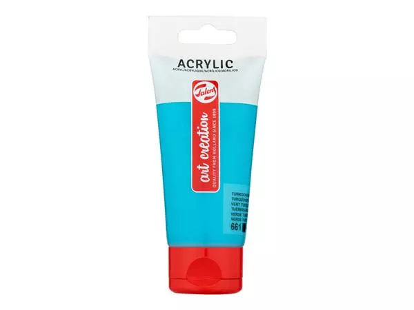 Een Acrylverf TAC 661 turkooisgroen tube 75ml koop je bij All Office Kuipers BV