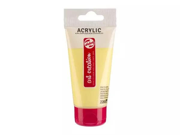 Een Acrylverf TAC 226 pastelgeel tube 75ml koop je bij Egner kantoorspecialisten