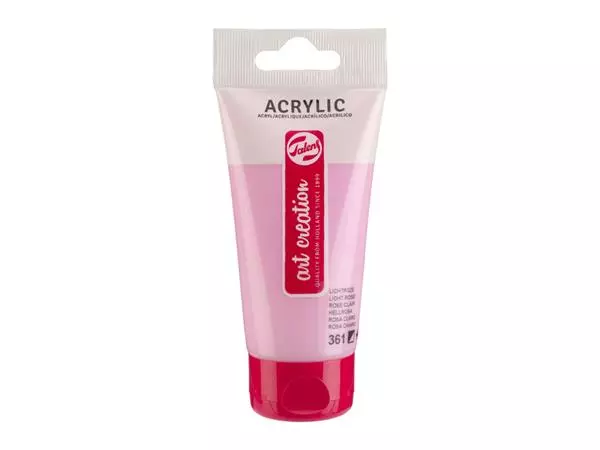 Een Acrylverf TAC 361 lichtroze tube 75ml koop je bij Egner kantoorspecialisten