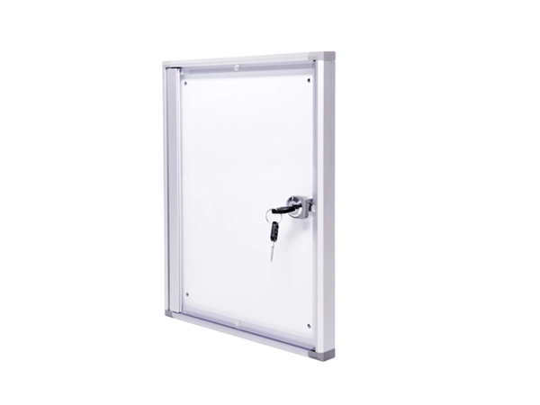 Een Binnenvitrine wand MAULextraslim whiteboard 1xA4 met slot koop je bij De Rijk Kantoorshop