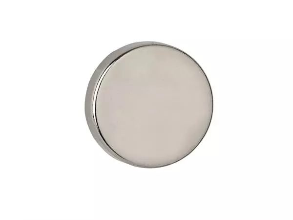 Een Magneet MAUL Neodymium rond 20x5mm 6.2kg 4stuks koop je bij Kantoorboekhandel Van Atten