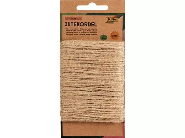 Een Touw jute Folia 20 meter naturel koop je bij Sysdicom BV