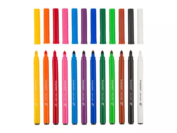 Een Kleurstift Bruynzeel Teens Superpoint set à 12 kleuren koop je bij De Rijk Kantoorshop