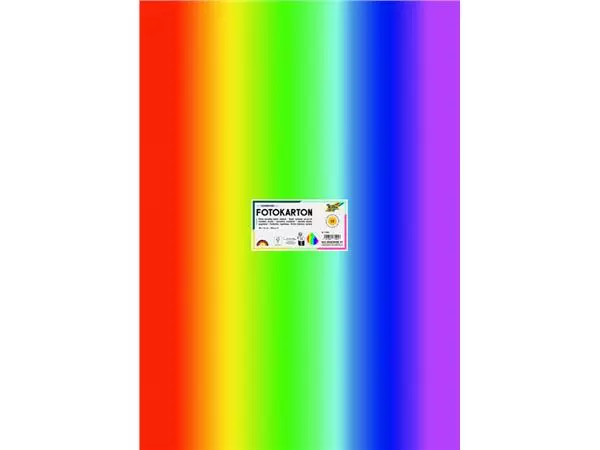 Buy your Fotokarton Folia 2-zijdig 50x70cm 300gr regenboog at QuickOffice BV