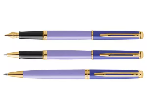 Een Balpen Waterman Hémisphère Colour Blocking purple GT medium koop je bij De Rijk Kantoorshop