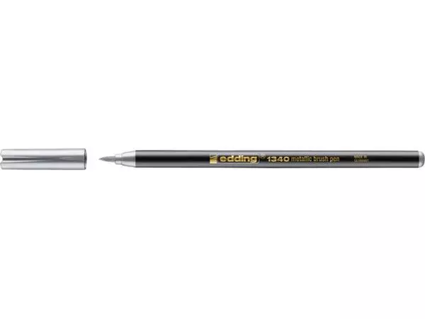 Brushpen edding 1340 metallic zilver