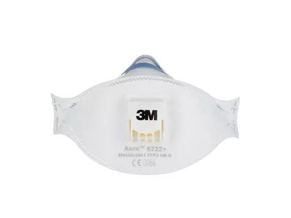 Een Stofmasker 3M Aura voor schuren 9322+ FFP2 met ventiel 5 stuks koop je bij Peter Wind