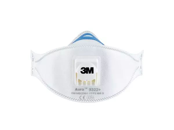 Een Stofmasker 3M Aura voor schuren 9322 FFP2 met ventiel 2 stuks koop je bij Topkantoor Repro Creatief