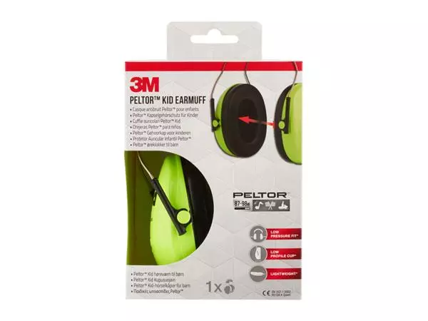 Buy your Oorkap 3M Peltor voor kinderen H510AK (87-98 dB) neongroen at QuickOffice BV