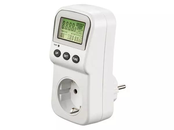 Een Energiekostenmeter Hama digitaal stopcontact lcd koop je bij All Office Kuipers BV