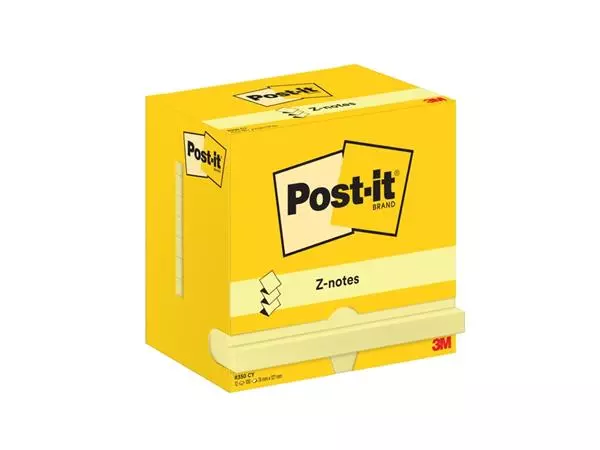 Een Memoblok 3M Post-It Z-Note R350 geel koop je bij All Office Kuipers BV