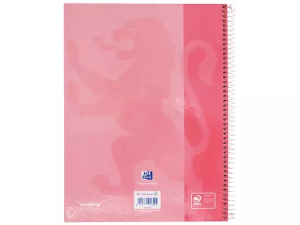 Een Notitieboek Oxford Classic Europeanbook A4+ 4-gaats lijn 80vel roze koop je bij Friese Schrijfkamer