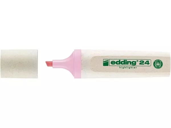 Een Markeerstift edding 24 Ecoline pastel roze koop je bij Kantoorboekhandel Van Atten