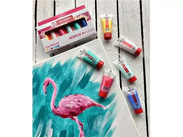 Een Acrylverf Talens Art Creation Caribbean 12ml set à 6 kleuren koop je bij Continu Kantoor