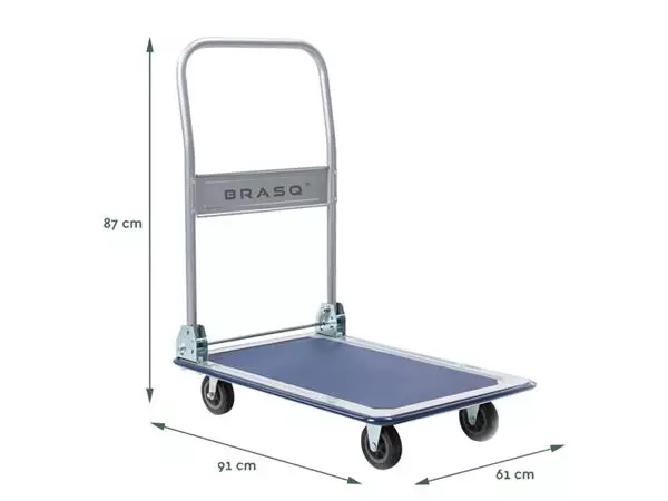 Een Transportkar BRASQ inklapbaar 300kg koop je bij Quality Office Supplies