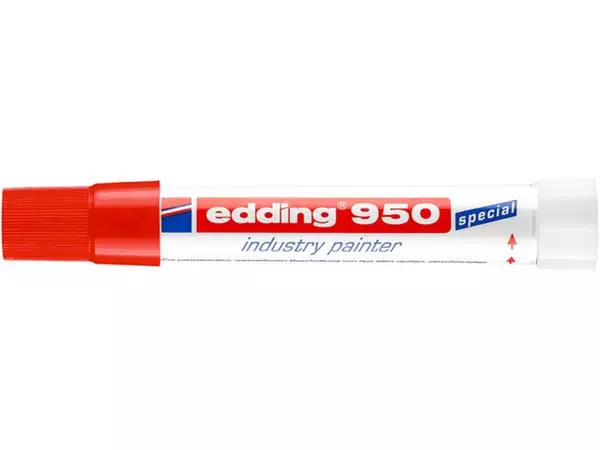 Een Viltstift edding 950 pastamarker industry rond 10mm rood koop je bij Sysdicom BV