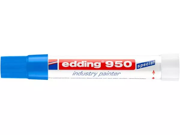 Een Viltstift edding 950 pasta rond 10mm blauw koop je bij All Office Kuipers BV