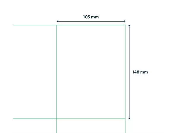 Een Etiket Qbasic A4 1.000 vel 105x148mm 4000 labels koop je bij WinkelVolWinkels