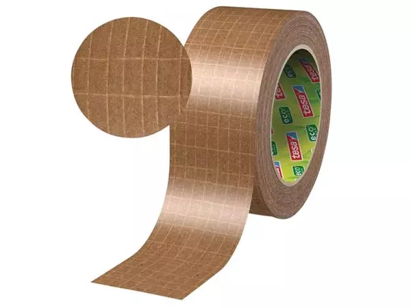 Een Verpakkingstape Tesa 56000 Eco papier ultra strong 50mmx25m koop je bij De Rijk Kantoorshop