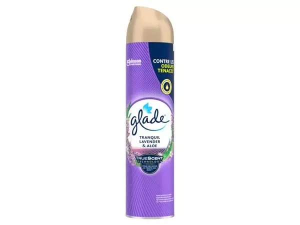 Een Luchtverfrisser Glade Tranquil Lavender Aloe 300ml koop je bij Sysdicom BV