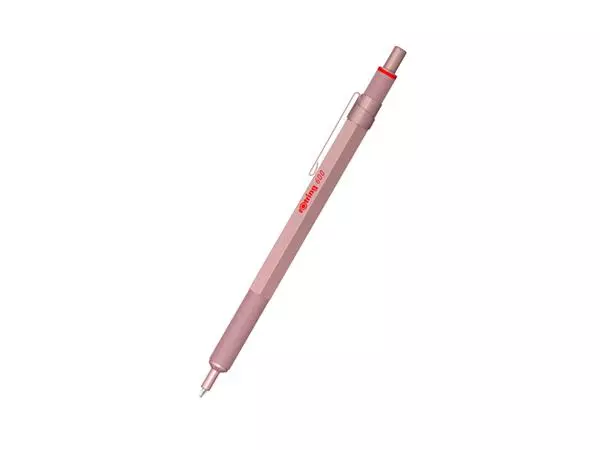 Een Balpen rOtring 600 M rose goud koop je bij "De Waal" Kantoor Efficiency