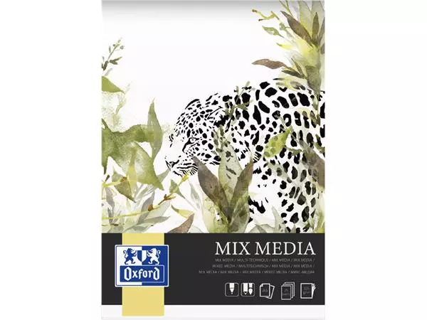 Een Tekenblok Oxford Mix Media A4 25 vel 225 gram koop je bij QuickOffice BV