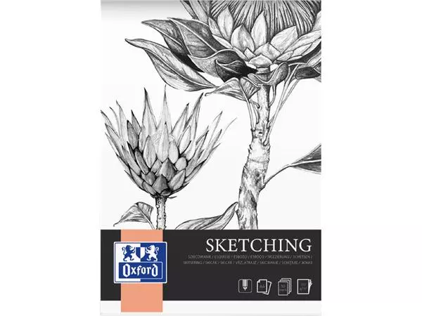 Tekenblok Oxford Sketching A4 50 vel 120 gram