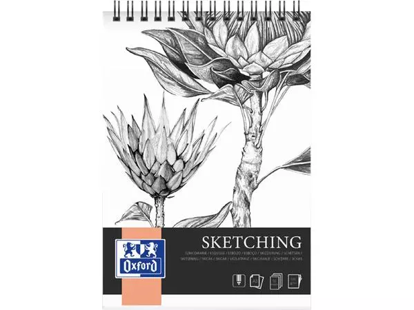 Een Tekenblok Oxford Sketching A3 50 vel 120 gram spiraal koop je bij Clippz! Office Supplies