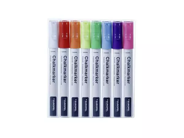 Een Krijtstift Europel 3mm assorti etui 8 stuks koop je bij Continu Kantoor