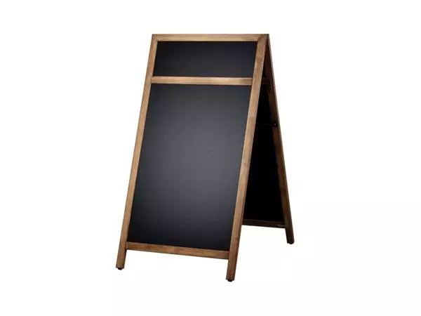 Een Krijt stoepbord Europel 660x1280mm DELUX natuur koop je bij De Rijk Kantoorshop