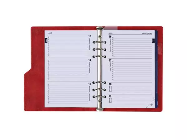 Een Organizer Kalpa Clipb A5 + ag24-25 7d/2p rood koop je bij All Office Kuipers BV